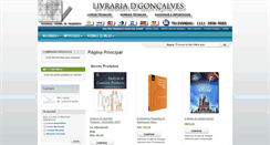 Desktop Screenshot of livrariadgoncalves.com.br